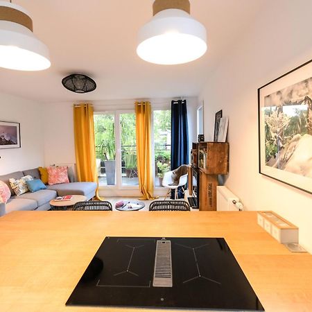 L'Olympique: Appartement Cosy, Vue Canal Grande Terrasse Et Parking Vaires-sur-Marne Luaran gambar