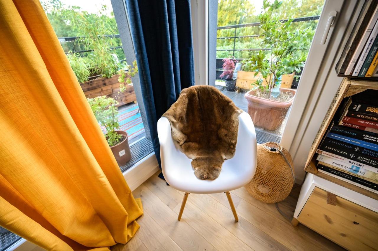 L'Olympique: Appartement Cosy, Vue Canal Grande Terrasse Et Parking Vaires-sur-Marne Luaran gambar