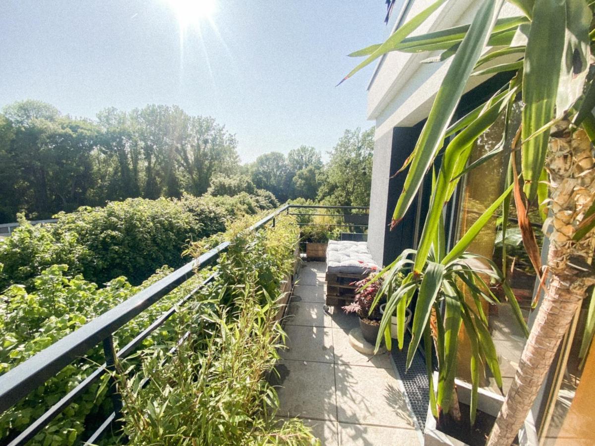 L'Olympique: Appartement Cosy, Vue Canal Grande Terrasse Et Parking Vaires-sur-Marne Luaran gambar